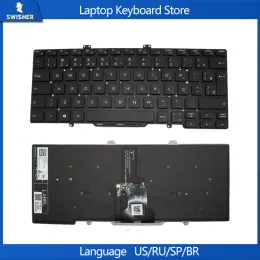 Клавиатуры Клавиатура Бразильская BR для Dell Latitude L3400 5400 5401 5410 5411 P98G 7410 7400 036H3M 36H3M Teclado Клавиатура ноутбука Teclado