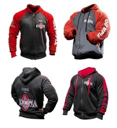 Autumn and Winter Classic Olympia Men039S Casual Sports Hoodie Gyms Fitness Bodybuilding Men039S Fashion Jacket Spring Cotto2877792