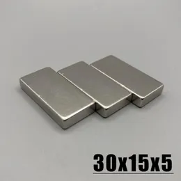 5/10/15/20pcs 30x15x5mm neodimyum malzeme 30*15*5 mm ndfeb n35 mıknatıslar güçlü blok mıknatıs manyetik malzemeler imanes