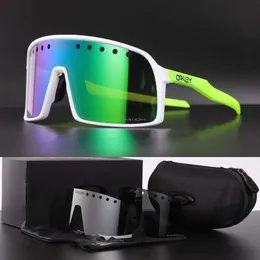 Spor Açık Bisiklet Güneş Gözlüğü UV Polarize Lens Bisiklet Gözlükleri Oakeies Bir Boş Zaman Erkek ve Kadın Güneş Gözlüğü Yolu Meşe Spor Güneş Gözlüğü