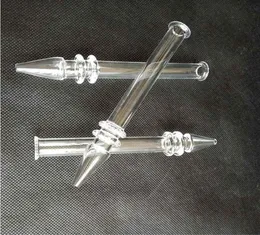 Quartz Rig Stick Nail With 5 Inch Clear Smoking Pipes Filter Tips Tester Straw Tube 12mm OD Glass Water Hookahs Accessories6680950