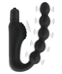 Массаж 10 режима вибрационная анальная заглушка влагалища Pspot Prostate Massager Sex Toy для пары G Spot Massager для взрослых секс -продукт для женщин7456871