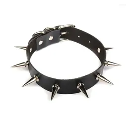 Chokers Choker Black Red Y Club Punk Jewelry Women Spikes Teens Gothic Rivets Neck Collar Goth Necklace Drop Delivery Necklaces Pendan Otuta