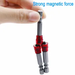 1/4 "Bit del cacciavite Magnete a testa rossa Gambi esagonale con mot di magnetizzatore Magnetizzatore Magnetizzatore Magnetica Accessori per viti elettriche a mano Accessori