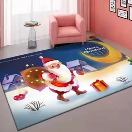 Счастливого Рождества Санта -Клаус Ковер для гостиной, декор диван, столик, большая территория коврики кухонные коридоры балкон коврики спальня швейцар