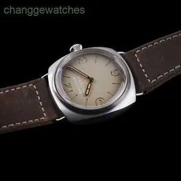 Mens Watch Mekanik Saat Lüks Yeni Kullanılmayan Rademir Serisi PAM01350 Manuel Mekanik Kapılar 45mm Bakır Eşzamanlı Çelik Malzeme Tam SE SE