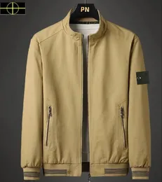 Taş ceket moda tasarımcısı erkek ceketler bahar sonbahar dış giyim trençkahası fermuar kıyafetleri dış giyim ceket boyutu poi05