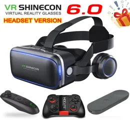 VR original shinecon 60 edição padrão e versão de fone de ouvido realidade virtual realidade vr cacos de fone de ouvido controlador opcional LJ2006511479