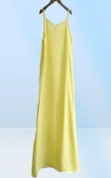Sommer 2021 Weiche Full Slip Riemchen Spaghetti unter Kleid Baumwoll Petticoat Chemise Nachtkleider für Frauen Y10067361413