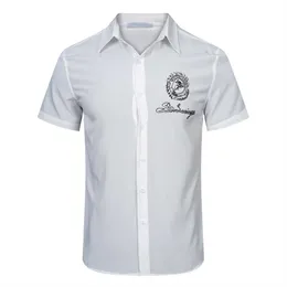 Summer T-Shirt Designer Drukuj Button Up Godigan luźna wersja krótkie rękaw Hawajski Top Wysokiej jakości stylowa męska koszula pływacka Kolekcja plażowa rozmiar M-3xl #08