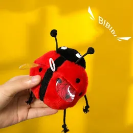 무당 벌레 꿀벌 플러시 장난감 Kawaii 아이들을위한 사운드 인형 현실적인 소프트 플러시 수집 가능한 곤충 인형 홈 장식 생일 선물