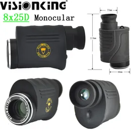 Visionking Portable 8x25 HD Monocular Professional BAK4 Prism Long Rang Fully Multi-Coated Telescope Camping Tourism Compact Mirror Spyglass