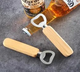 أدوات فتحات المطبخ الجديدة أدوات Wooden Handle Beer Openers Bar Tools Soda Beer Bottle Cap Opener Wine Bottle Tool LX7357098699