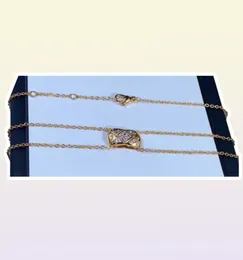 V 골드 소재 펑크 매력 밴드 팔찌 다이아몬드가 여성 웨딩 보석 선물을위한 두 가지 색상으로 도형 상자 스탬프 PS4858204816