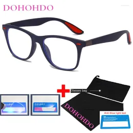 Sonnenbrille Dohohdo Reisnägel Antiblau -Licht optische Brille Mann Frauen klare Brillenrahmen blockieren Computer Gaming Brillen mit Brillen