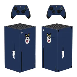 Stickers Cartoon Cat Skin Sticker Cover for Xbox Series X Console and Controllers XSX Skin Sticker Decal Vinyl