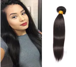 8a Indian Ha. Jungfrau Haarwebe 1 Bündel 828inch unverarbeitete Remy 100 Human Hair Webe Extensions Natural Black 1B Wholeses8188934