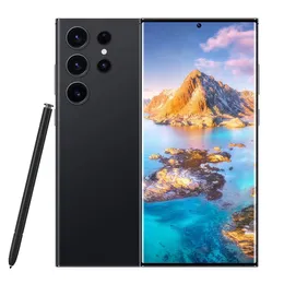 * 3 timmar HOT !!* HOT! 6,8 tum 5G S23 S24 Ultra -mobiltelefoner Lås upp pekskärm Mobiltelefon Androids Smartphone Telefon ansikte ID Fingertryck Lås upp Super High Quality