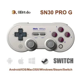 GamePads New 8Bitdo SF30 Pro Wireless Bluetooth Gamepad Controller med Joystick för Windows/Android/iOS/PC/Switch Switch Steam Gamepad