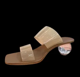 Cult de qualidade oficial Gaia A transparente slides limpa uma mala de garas de moda Baubleheel Sandals 9865434