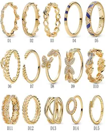Högkvalitativ 100% 925 Sterling Silver Fit Ring Smycken Guldring Vitality Grain Honeycomb Engagement Lovers Fashion Wedding Ring for Women5404537