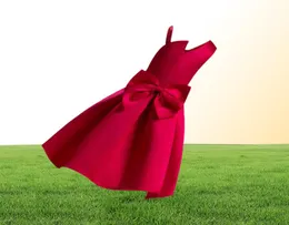 2020 Neuankogenmädchen Kleider Kinder eine Schulter Hochzeitsfeierkleider mit Big Bow Kids Ball Gown Vestido9548437