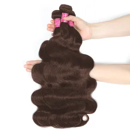 Brasilianska hårvävbuntar Löst kroppsvåg 28 30 32 "1 3 4 Bunds Virgin Remy Human Hair Bundles Raw Hair Extensions Tissage