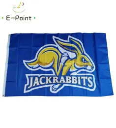 Południowa Dakota State Jackrabbits Flag 3*5 stóp (90 cm*150 cm) Baner Flag poliestrowy Dekoracja FLATA FLAGA DOMOWEGO GARDOWEGO GRESALNEGO1804774