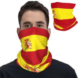 스카프 스페인 국기 반다나 목 가이터 인쇄 발라 클라 바스 마스크 스카프 남성용 따뜻한 머리띠 낚시 여성 성인 통기성
