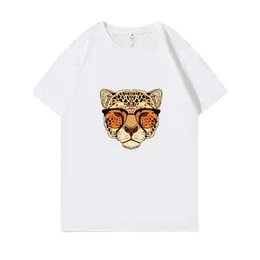 Summer Men's Pure Cotton Loose Short Sleeved New Casual Fashion Brand Tiger Head Printed Men's Round Neck Sports T-shirt Batch _ Emma Department Store Trading Company