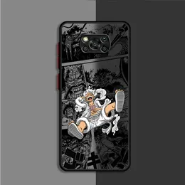 O-One Piece-Luffys Telefonkoffer für Xiaomi POCO X3 X3 NFC X3 Pro F3 M5 M5S X4PRO 5G X4 GT C40 X5PRO 5G MATTE-Panzerabdeckung