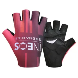 Ineos Grenadier Halbfinger Radsporthand2024 Gel -Pad -Dämpfung Technische Rennrad Fahrradhandschuhe für Männer Womenguantes Ciclismo 240402