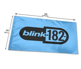 Украшение дома Blink182 Флаг Внутренний Флаг на открытом воздухе 100 SingleLayer Translucest Polyester 3x5 Ft Flag быстро 3247399