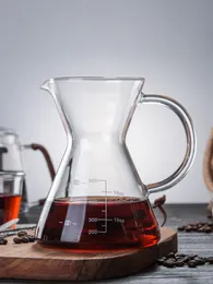 Leeseph Glass Coffee Carafe Standart Kahve Sunucusu Kahve Makinesi Açık Kahve Potu, 400ml/13.5oz, 500ml/16.9oz
