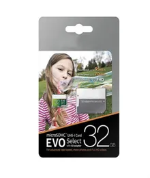 Dostawa DHL 16G32GB64GB128GB256GB Wysoka jakość EVO Select Plus Card Micro SD C10CAR RECORDER TF KARTY MARAGE CARD8420203