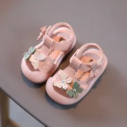 أحذية رياضية 2021 صيف طفلة صندل صغيرة الأميرة 02 سنة ناعمة الأحذية الصغار