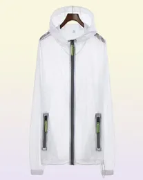 Jaqueta fino transparente reflexiva Homens de verão Protetor solar com capuz Plus Size Men Streetwear Chaquetas Hombre Windbreaker 5J0012461365196