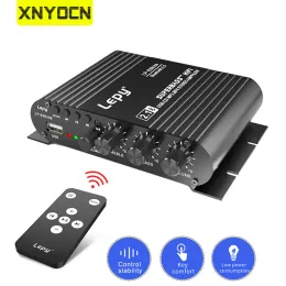 Amplificatore XNYOCN LP838 Mini Audio Hifi Bluetooth Classe di potenza compatibile Classe D Amplificatore TPA3116 Digital AMP 50W*2 Home Audio Car USB/AUX IN