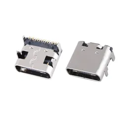 20pcs/lot 16 Pin SMT Socket Connector Micro USB Type C 3.1 plimation placement smd dip لتصميم ثنائي الفينيل متعدد الكلور DIY شحن تيار مرتفع