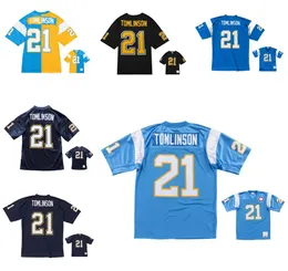 Stitched Football Jerseys 21 LaDainian Tomlinson 2002 2006 2009 Mesh Legacy Pensionerade Retro Classics Jersey Men Women Youth S-6XL