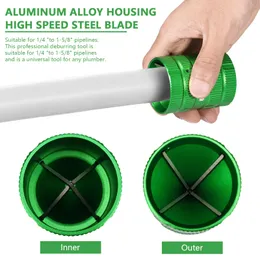 Huajunming 2Pcs Inner-Outer Pipe Reamer Tube Deburring Tool 5 To 38Mm For Copper Pvc Pipes