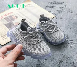 AOGT Springautumn atmungsaktives Strickjunge Mädchen Kleinkindschuhe Infant Sneakers Mode weiche bequeme Babyschuhe Erste Wanderer Y22890805