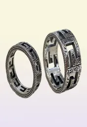 2022 anelli di moda anelli vintage Great Wall Pattern Designer Trendy 925 Silver Ring for Wedding Fedi di matrimonio MENE 2697284
