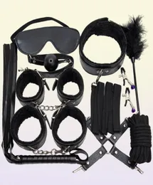 Plush Sm Props Binding Suit Leather Whip Hand and Foot Handcuffing Ball Adult Fun Training Lower Body Female Supplies Torture Tool1530726