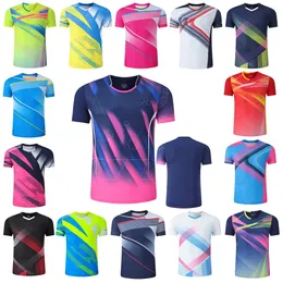 Спортивные теннисные рубашки мужчины женские детские футболки для бадминтона для мальчика для рубашки на столовом теннисе для девочек Ping Pong Jerseys Soccer 240402