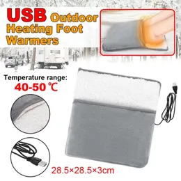 Teppichs USB -Ladekraft sparen elektrische Fußwärmer Heizung Weiche Plüsch Verbesserung der schlafenden Haushaltswärme Matte Waschbar