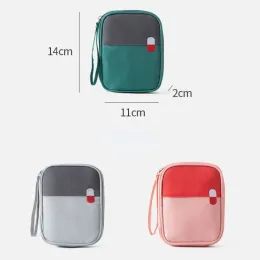 Mini Medicine Organizer Bag ao ar livre Kit de primeiros socorros portátil Sack de armazenamento de emergência Acessórios para casos médicos Os suprimentos