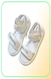 Fashion Designer Girls Sandals Casaul Beach Shoes 2022 Summer New Women Child Flie Flat Sandal7130623
