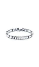 Link Cadeia Rúda de alta qualidade Venezian Link Bracelet em metal aço inoxidável para homens Mulheres Classic Jewelry6711495