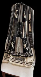 デザイナーレディーススカーフカシミアスカーフ女性ウィンタースカーフレディースショールズビッグレターパターンウールランドスケープアニマルプリントパシュミナス65cm x 180cm6254922